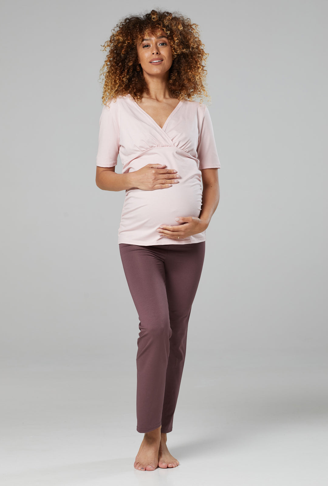 Piżama ciążowa z funkcją karmienia