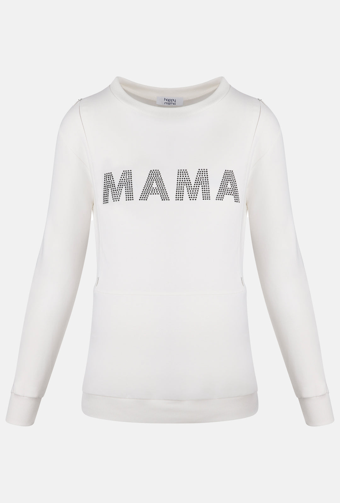 Bluza Ciążowa z Błyszczącym Napisem "MAMA"