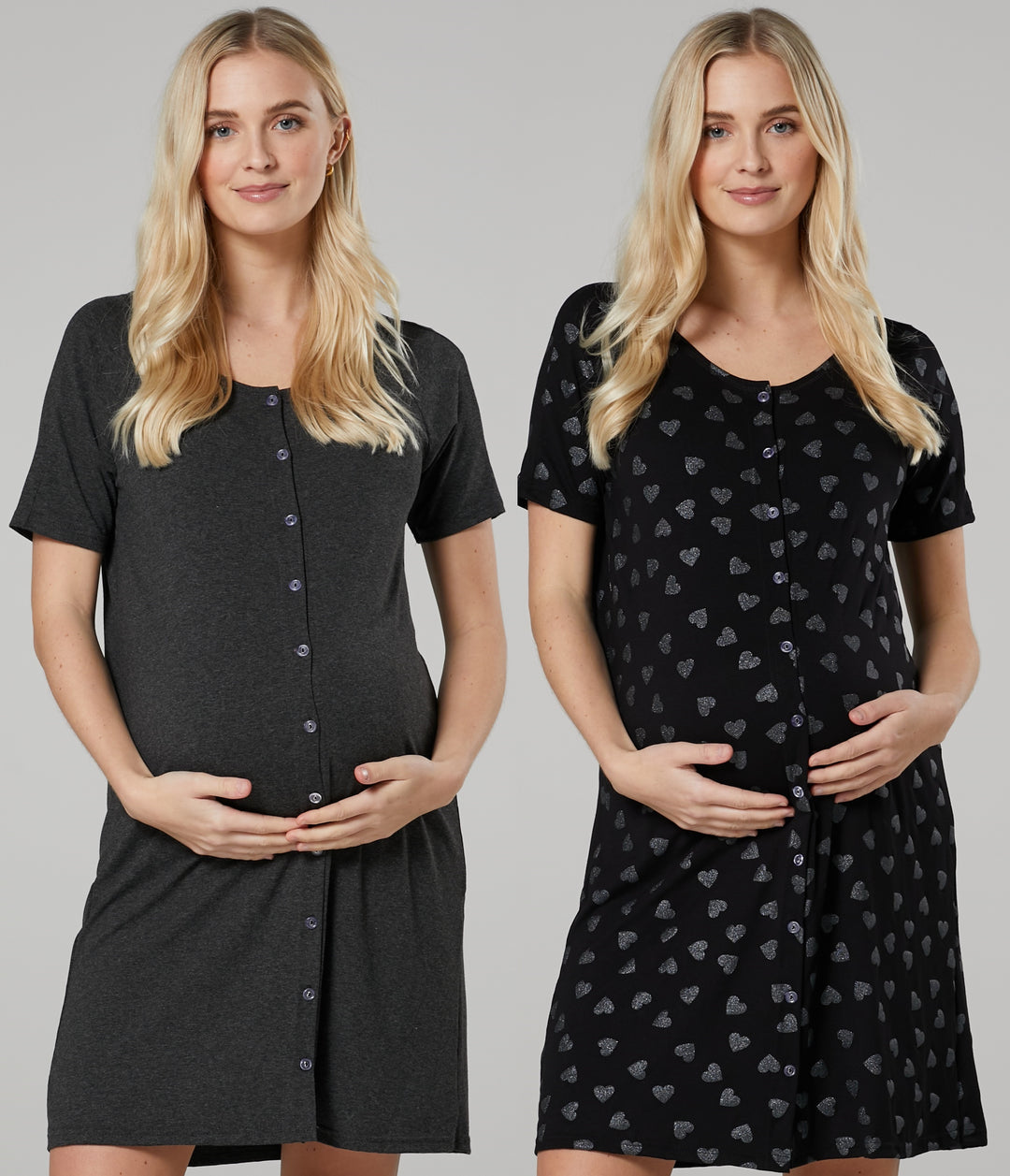 Zestaw: Koszula Ciążowa do Porodu i Karmienia 2PAK